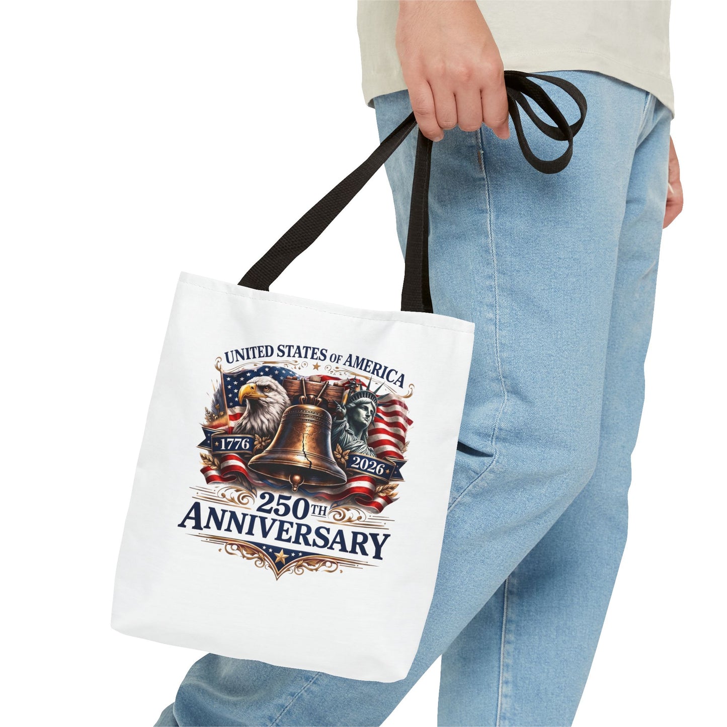 Anniversary Tote Bag — "United States of America 250th Anniversary" Liberty Bell Design