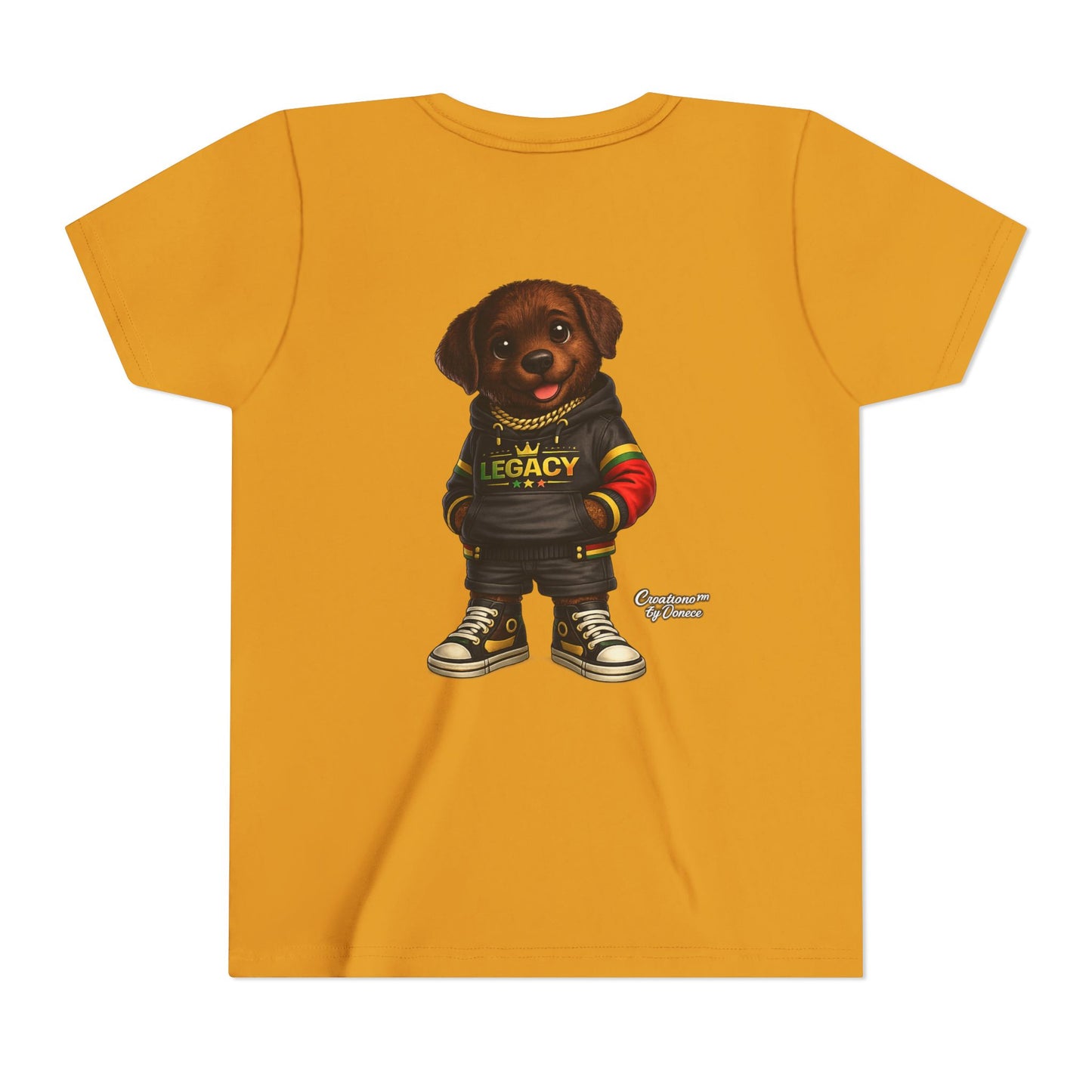 Youth Tee — Cute Rottweiler Puppy in 'Legacy' Hoodie Kids T‑Shirt