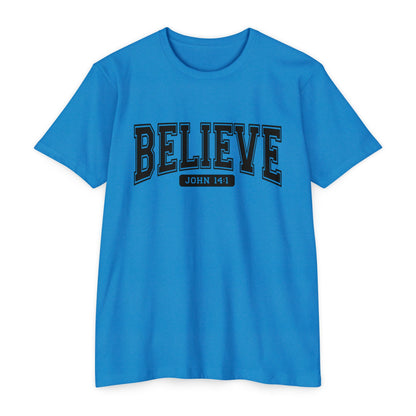 Believe John 14:1 T-Shirt — Faith-Inspired Biblical Tee