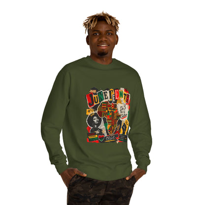 Juneteenth Celebration Sweatshirt — African Heritage '1865' Graphic Crewneck
