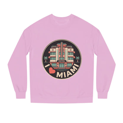 Miami Art Deco Sweatshirt — I Love Miami Vintage Hotel Crewneck