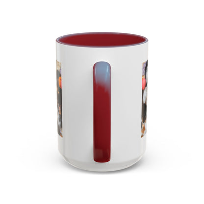 Cat Lover Accent Coffee Mug — “Life Is Better With Cats” 11/15oz