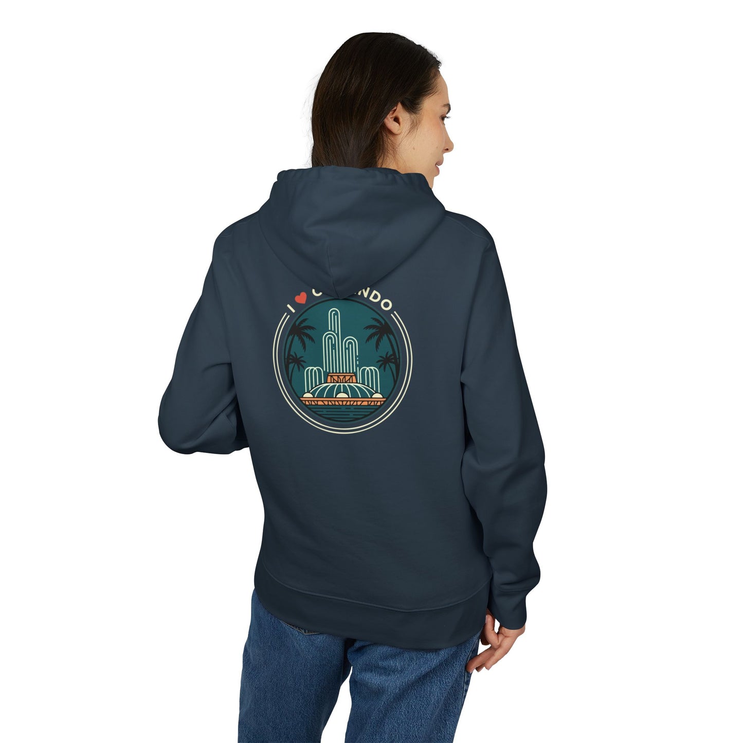 Orlando Retro Skyline Hoodie — I  Orlando Graphic Pullover