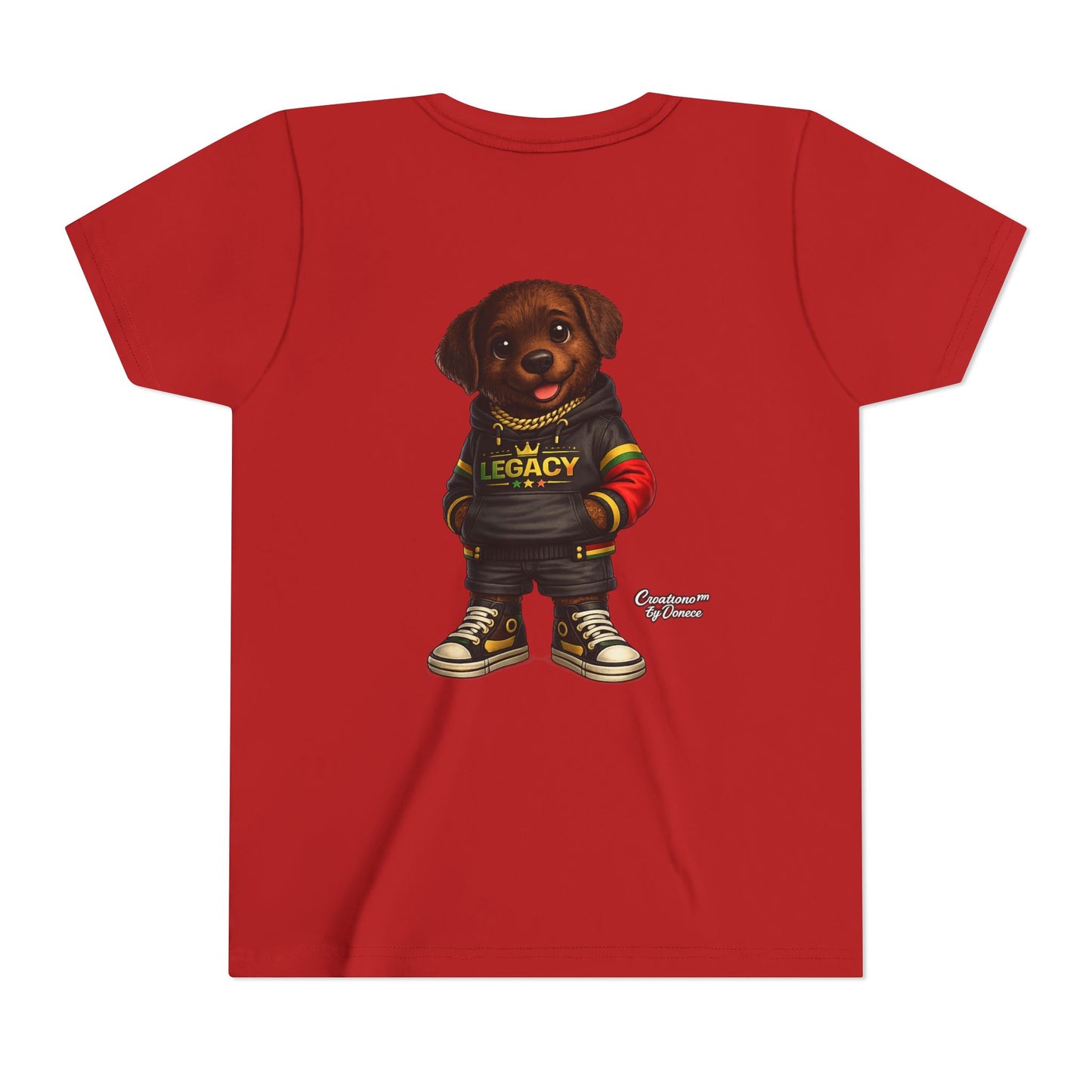 Youth Tee — Cute Rottweiler Puppy in 'Legacy' Hoodie Kids T‑Shirt