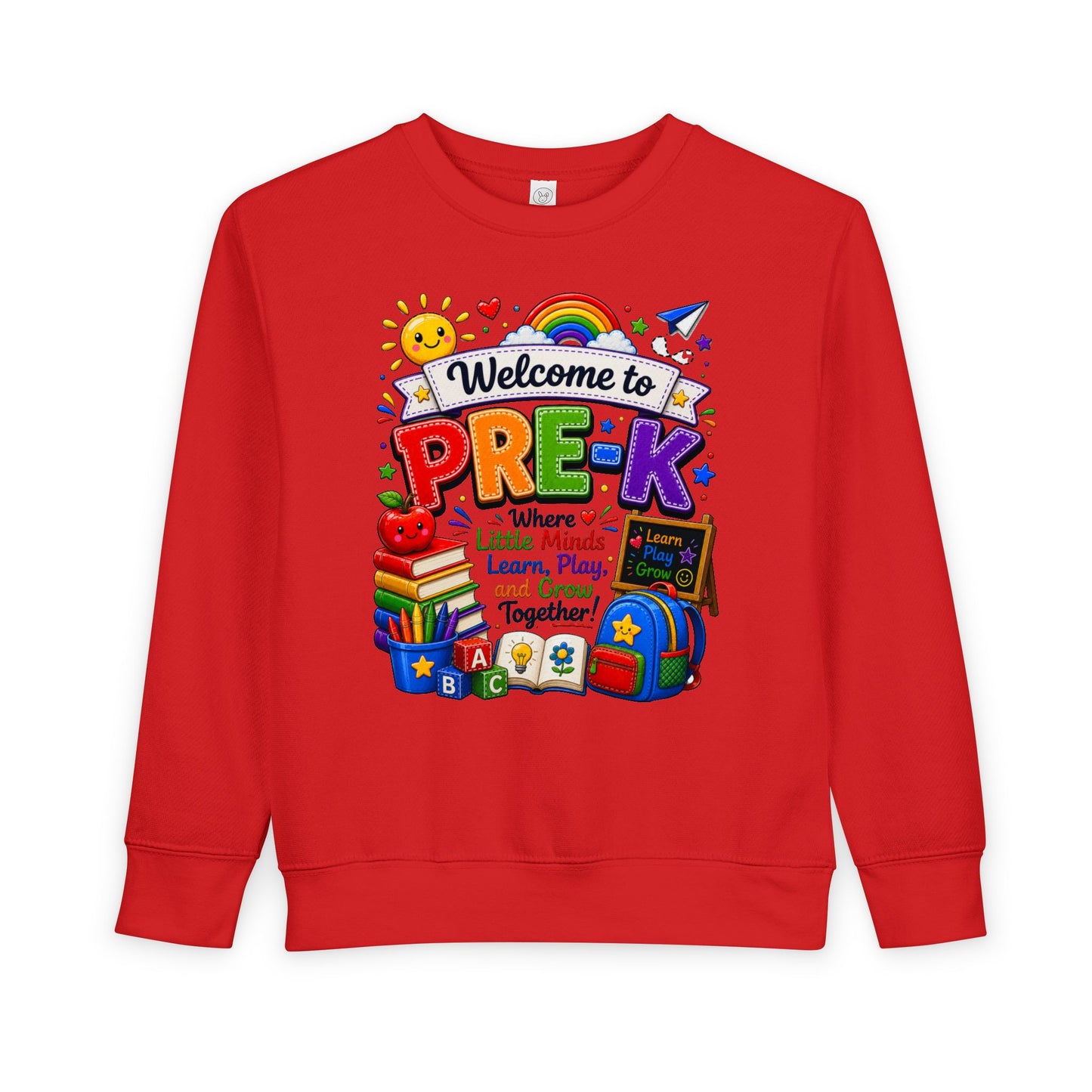 Welcome to Pre-K Toddler Sweatshirt – Colorful Back-to-School Pre-K Kids Crewneck