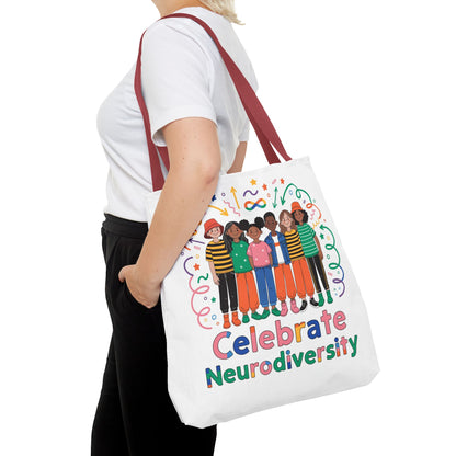 Celebrate Neurodiversity Tote Bag — Inclusive Pride Reusable Shopper