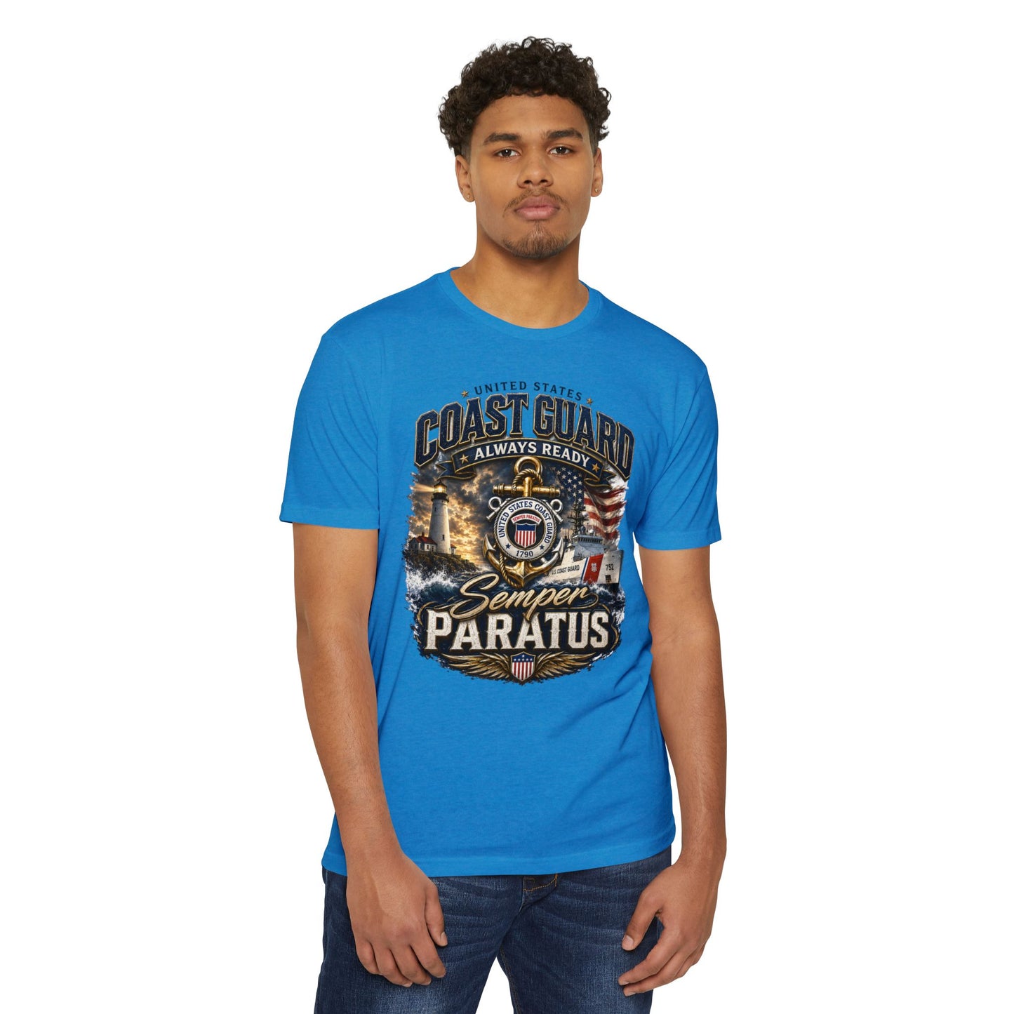 Coast Guard Semper Paratus T-Shirt – U.S. Coast Guard Veteran Tee