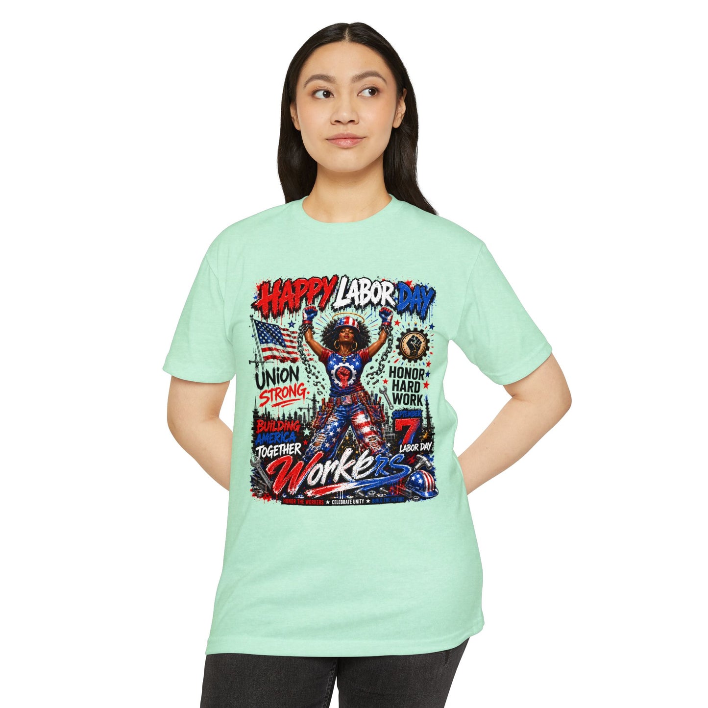 Happy Labor Day Workers T-Shirt — Union Strong, Honor Hard Work Tee