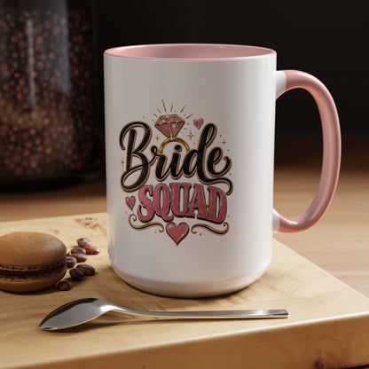 Bride Squad Coffee Mug — Bachelorette Party Gift, Bridal Shower Accent Mug