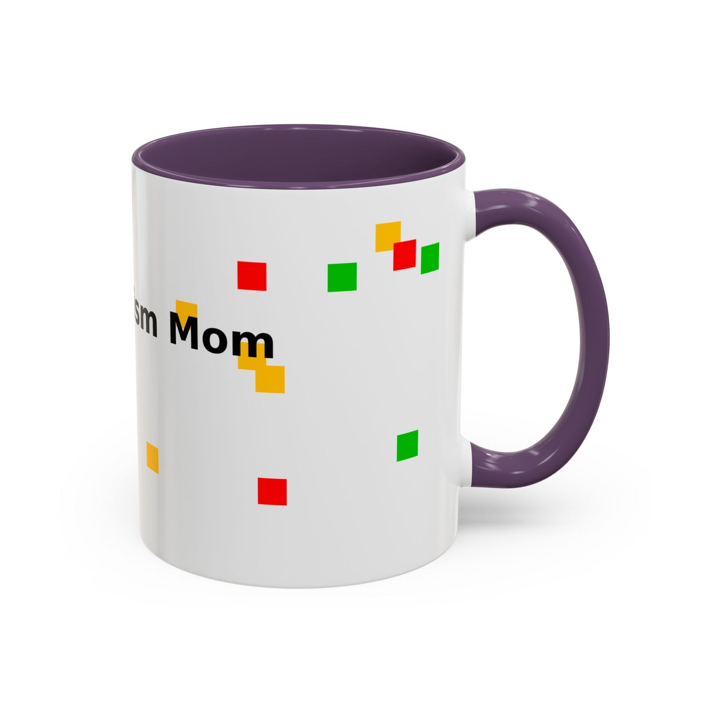 Autism Proud Mom Accent Coffee Mug – 11/15oz Color Accent