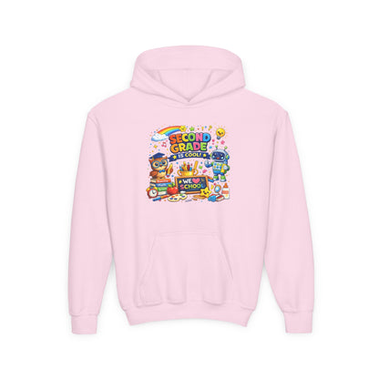 Second Grade Hoodie — 'Second Grade Is Cool' Kids Back-to-School Sweatshirt