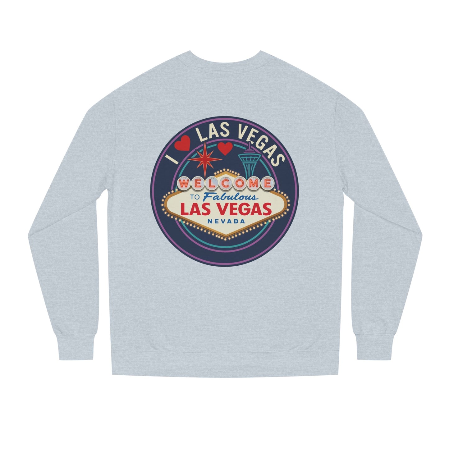 Las Vegas Welcome Sign Sweatshirt – Retro "I  Las Vegas" Crewneck