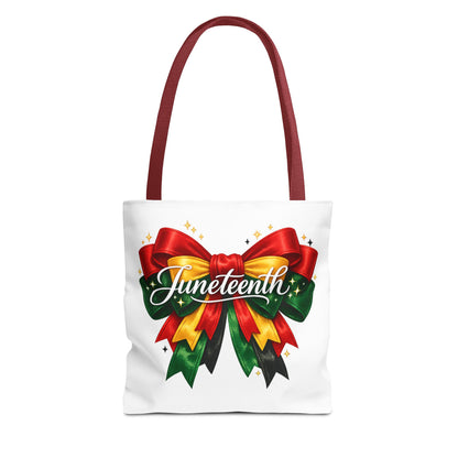 Juneteenth Ribbon Tote Bag – Celebration Gift Tote for Juneteenth