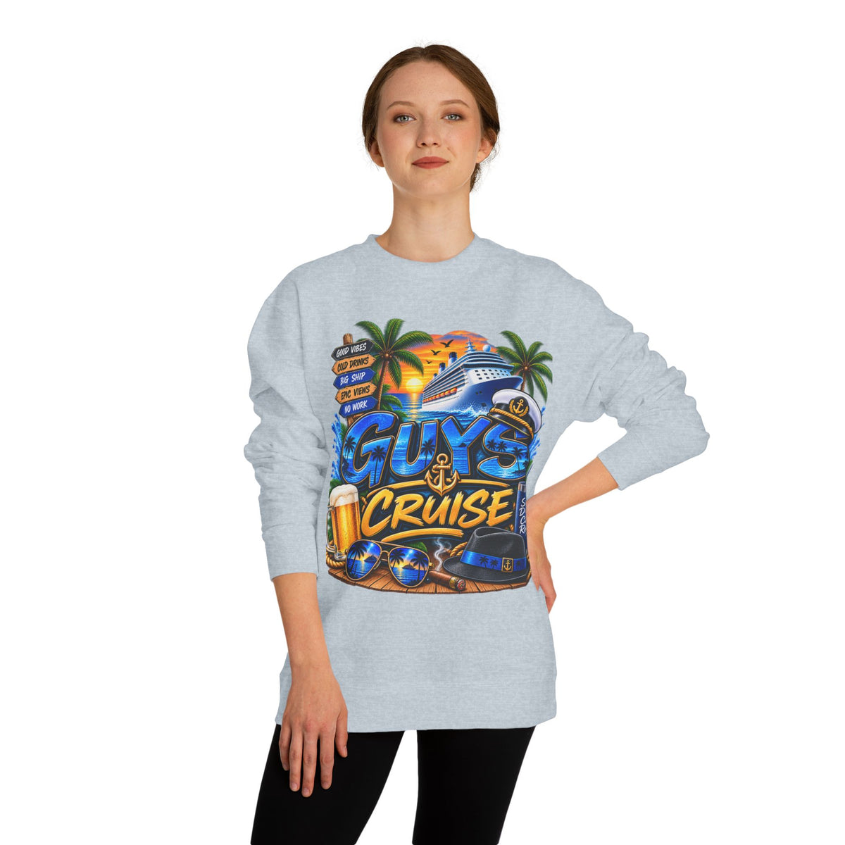 Guys Cruise Sweatshirt — Men’s Vacation Cruise Crewneck
