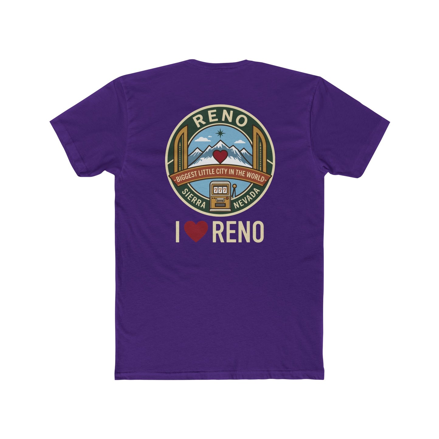 Reno Vintage Badge T-Shirt — I  Reno Retro Cityscape Tee