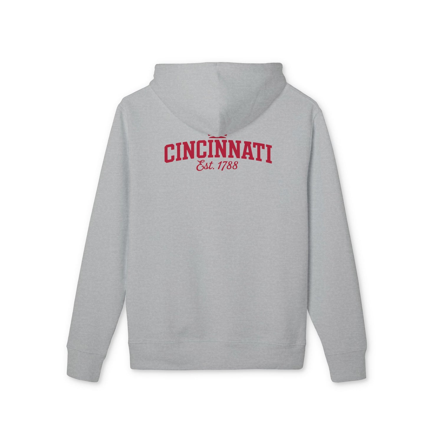 Cincinnati Hoodie — 'CINCINNATI Est. 1788' Red Script City Pride Pullover