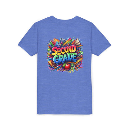 Second Grade Youth Tee — Colorful Back-to-School Kids T-Shirt