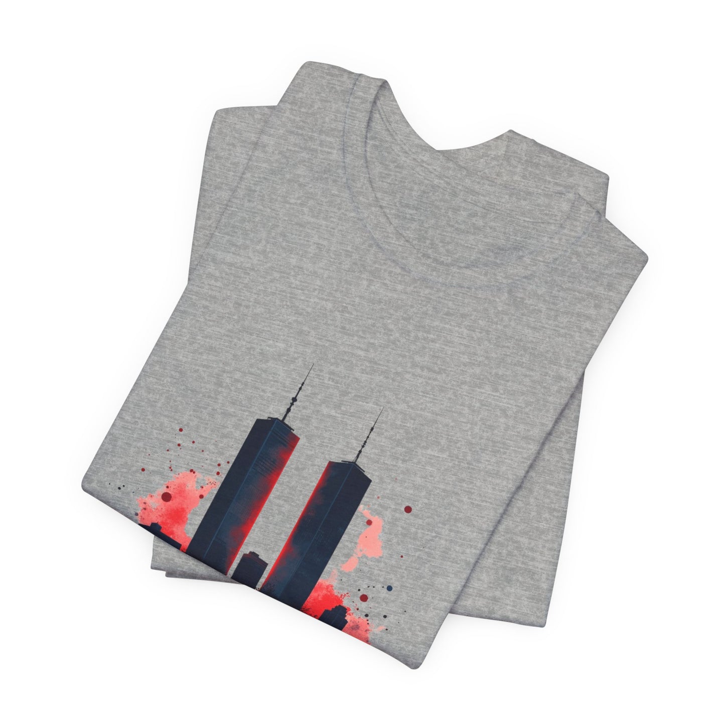 9/11 Never Forget T-Shirt — World Trade Center Memorial Tee