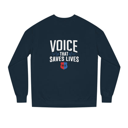 Voice That Saves Lives Sweatshirt — 911 Dispatcher Tribute Crewneck