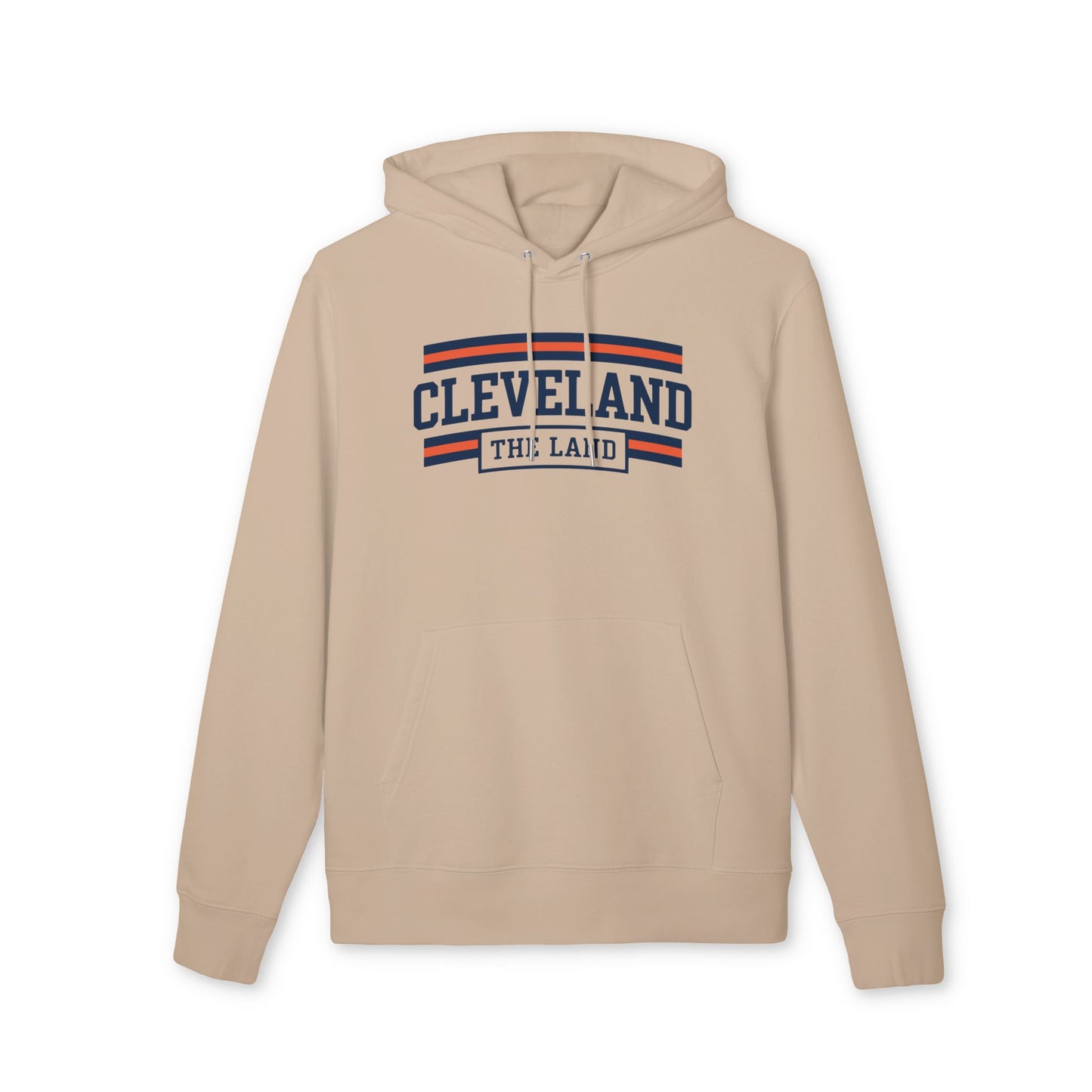 Cleveland "The Land" Hoodie — Retro Striped City Crewneck