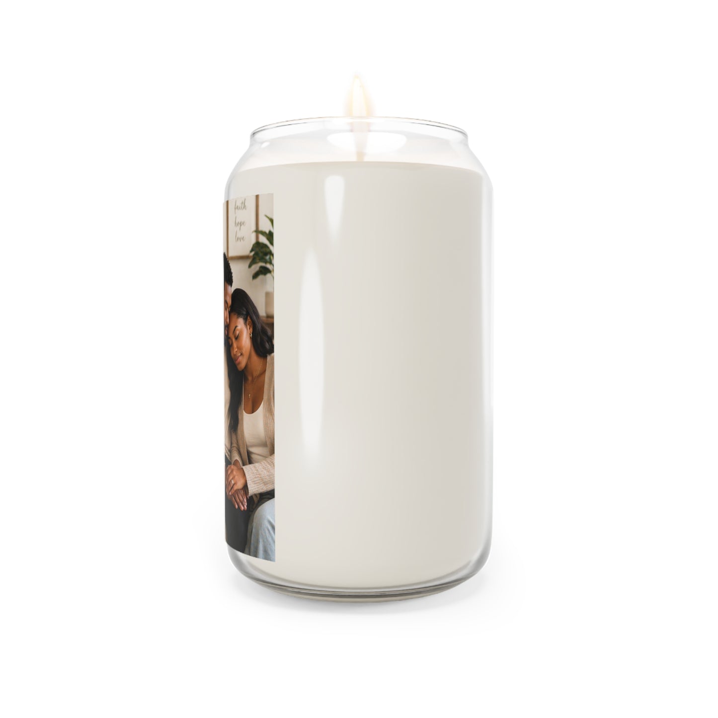 Scented Soy Candle — "Above All, Love Each Other Deeply" Inspirational Verse (13.75 oz)