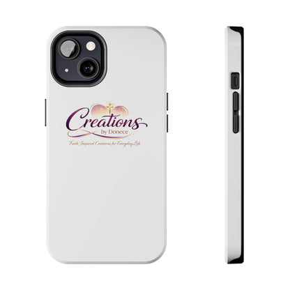 Creations by Donece Soft-Touch Tough Phone Case — Faith-Inspired Logo Protective Cover
