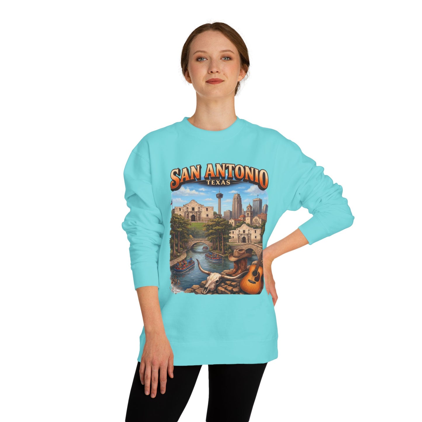 San Antonio Riverwalk Sweatshirt — Texas Travel Scenic Crewneck