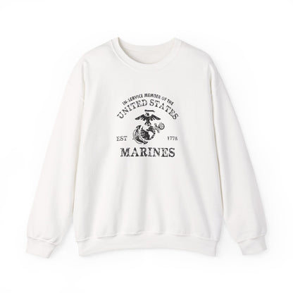 In-service Member of the United States Est 1775 Marines  Sweatshirt