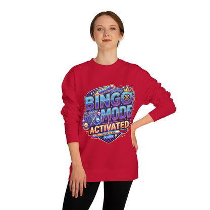 Bingo Mode Activated Sweatshirt — Fun Gamer/Player Bingo Crewneck