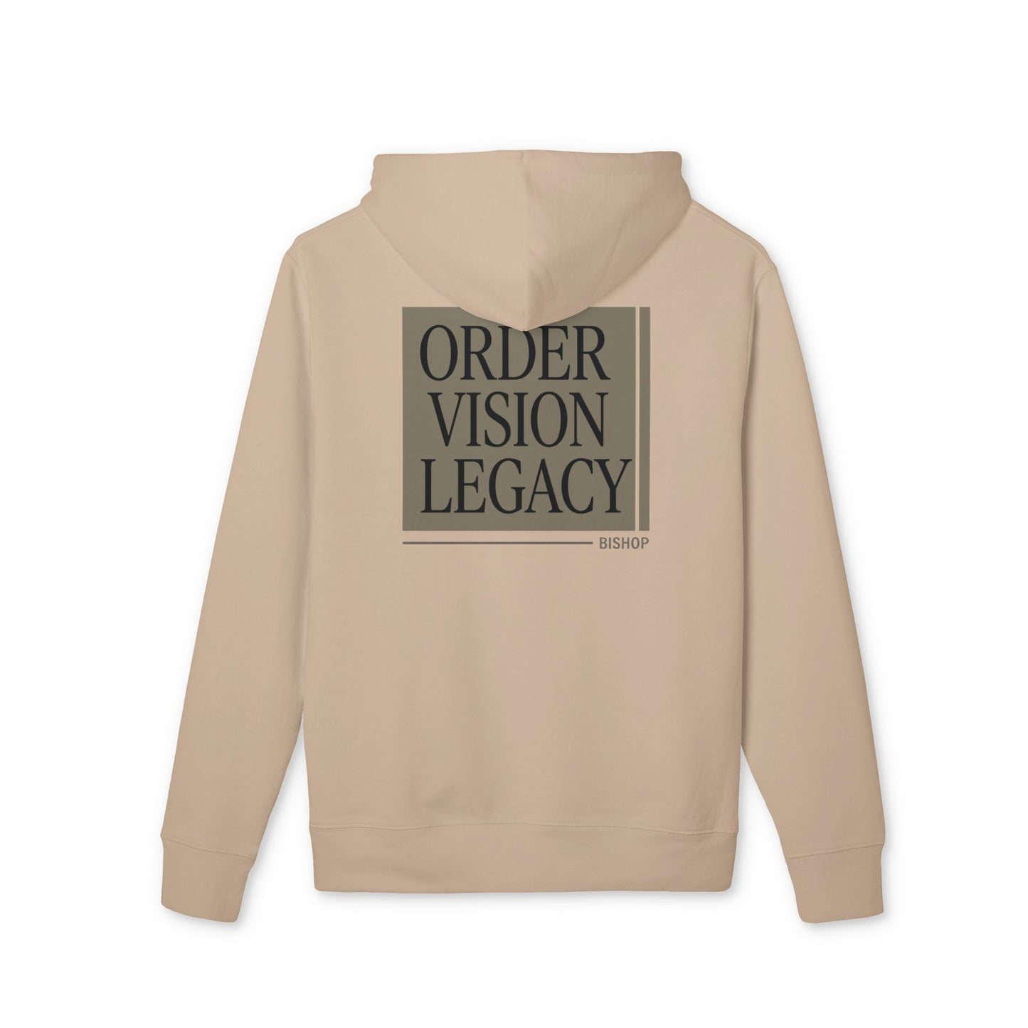Order Vision Legacy Hoodie — Minimalist Typographic Pullover