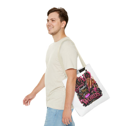Nails Speak Louder Than Words Tote Bag – Glam Nail Technician Gift