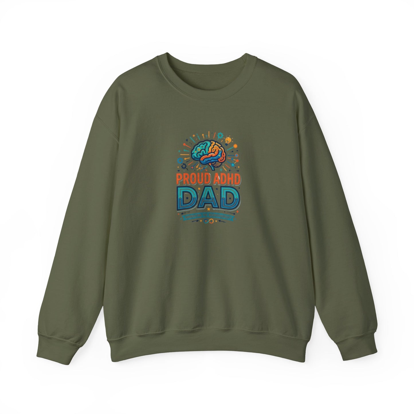Proud ADHD Dad  Crewneck Sweatshirt