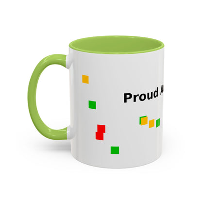 Autism Proud Mom Accent Coffee Mug – 11/15oz Color Accent