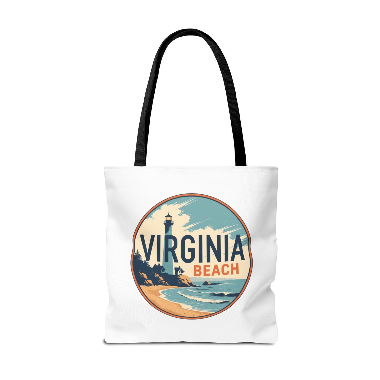 Virginia Beach Vintage Lighthouse Tote Bag