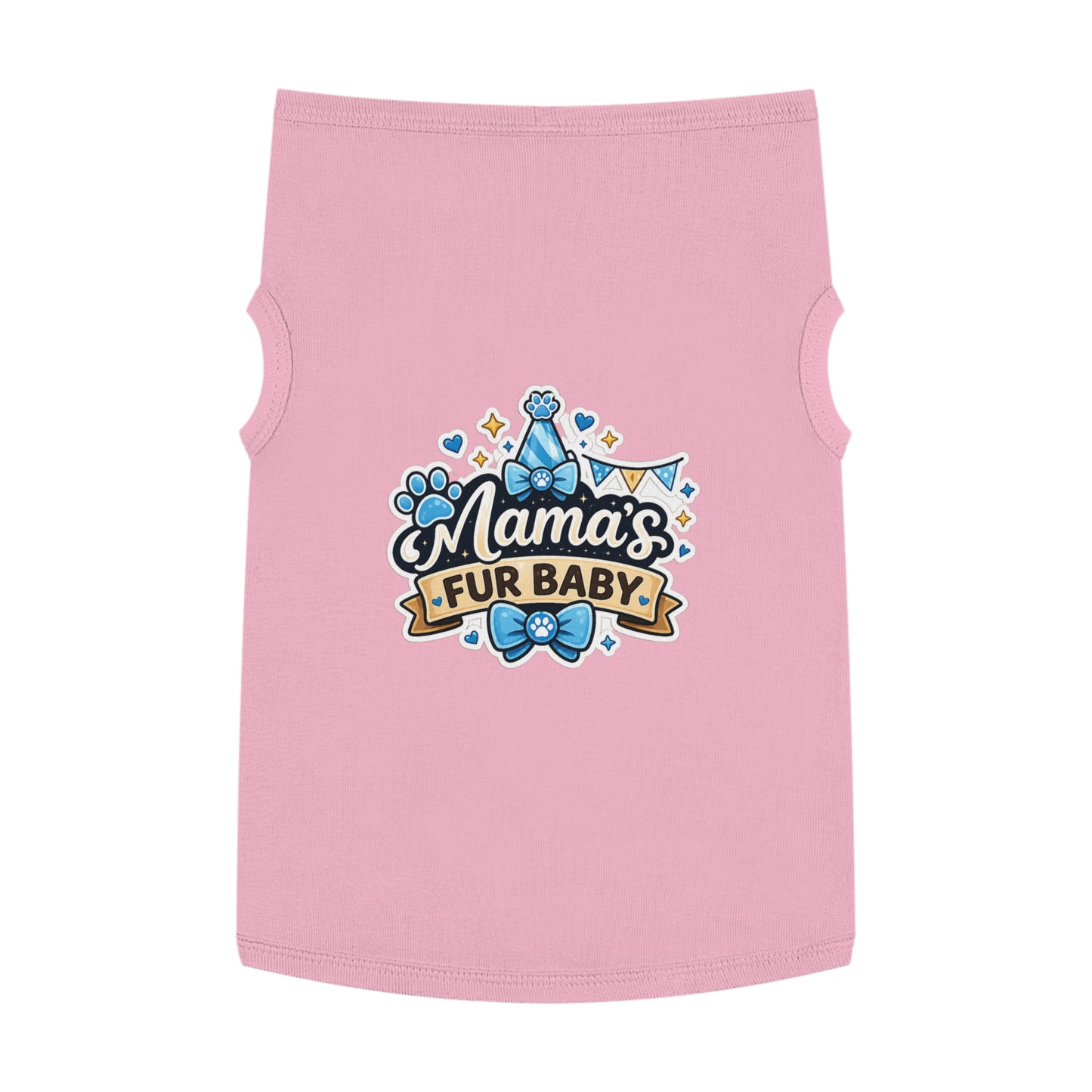Mama's Fur Baby Pet Tank Top – Cute Paw Print Dog Shirt for New Pet Moms
