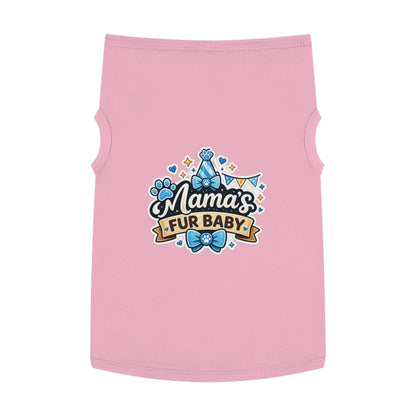 Mama's Fur Baby Pet Tank Top – Cute Paw Print Dog Shirt for New Pet Moms