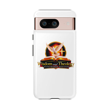 Wisdom and Theology Phone Case — Christian Dove & Cross Protective Tough Case