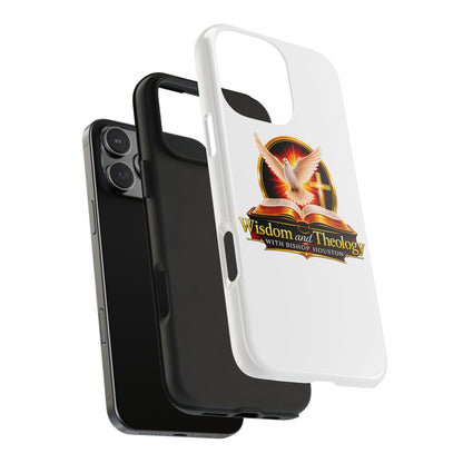 Wisdom and Theology Tough Phone Case — Christian Dove & Cross Design