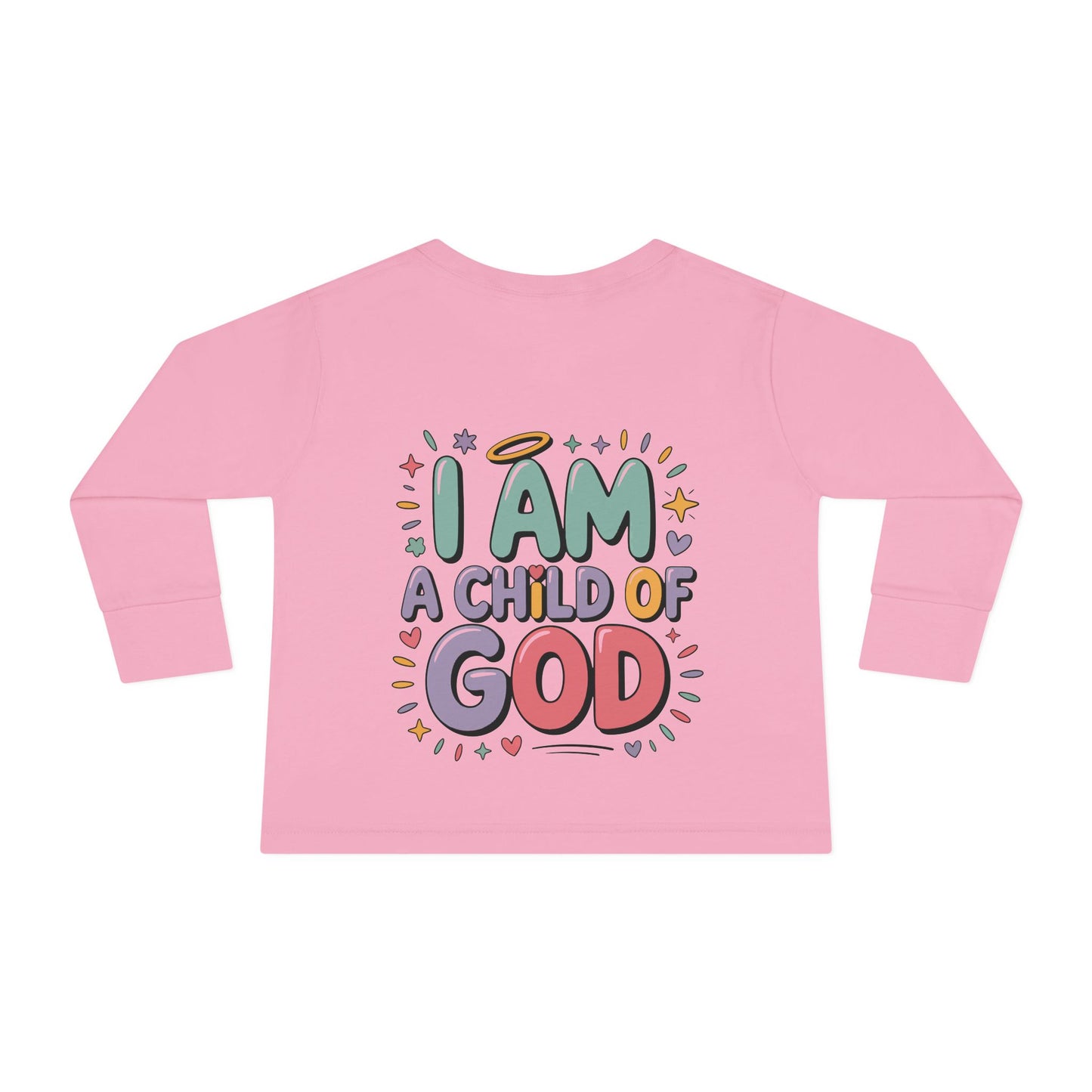 I Am a Child of God Toddler Long Sleeve Tee — Cute Christian Kids Shirt