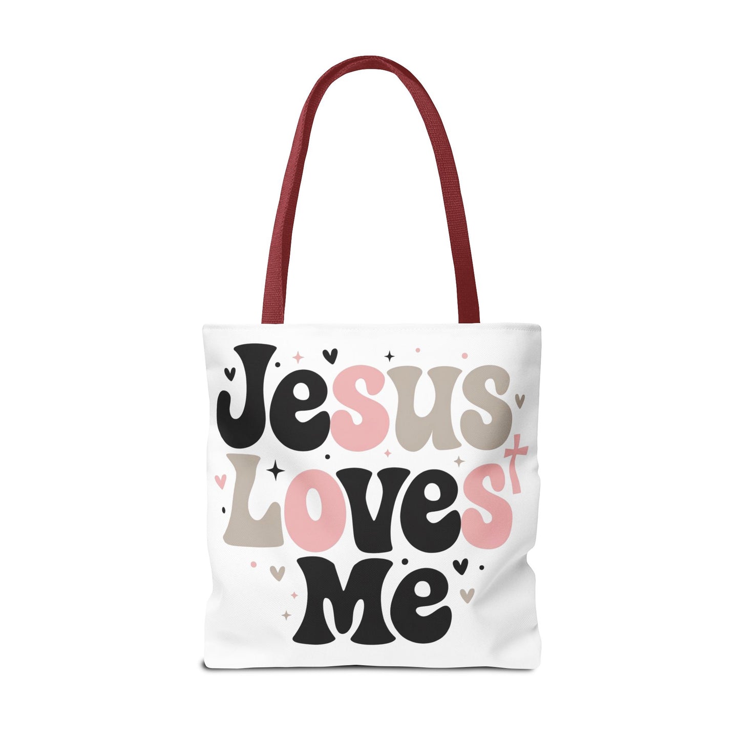 Jesus Loves Me Tote Bag - Faith-Inspired Christian Scripture Canvas Tote