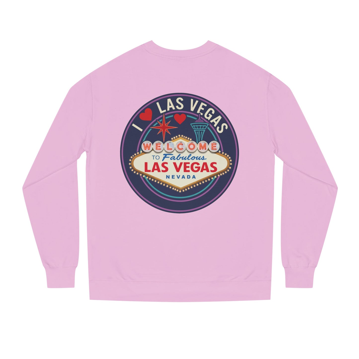 Las Vegas Welcome Sign Sweatshirt – Retro "I  Las Vegas" Crewneck