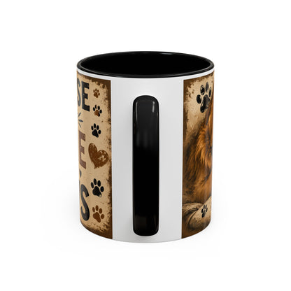 Coffee Mug – "A House Is Not A Home Without Paws" Pet Lover Accent Mug