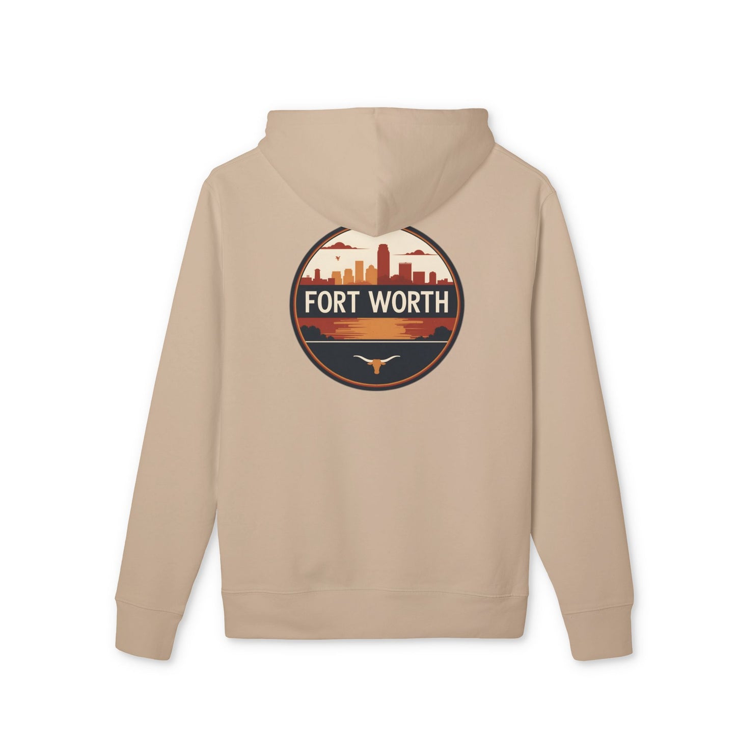 Fort Worth Skyline Hoodie — Retro Cityscape Sweatshirt