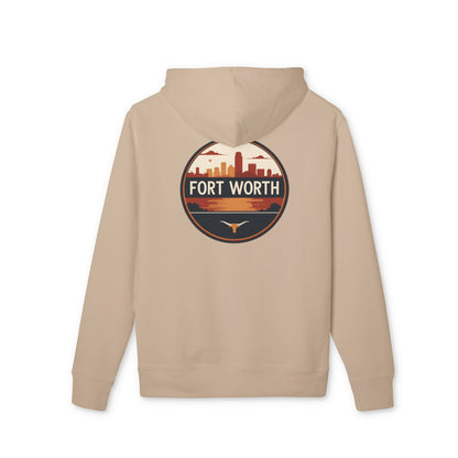 Fort Worth Skyline Hoodie — Retro Cityscape Sweatshirt