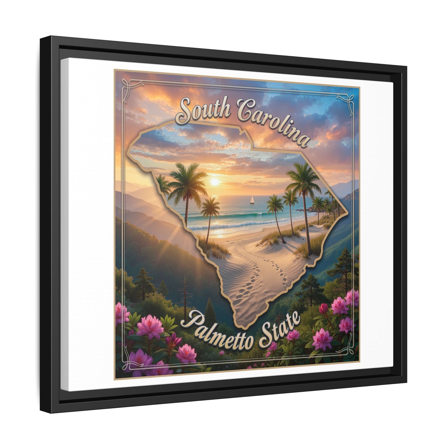 Matte Canvas, Framed (Multi-color)