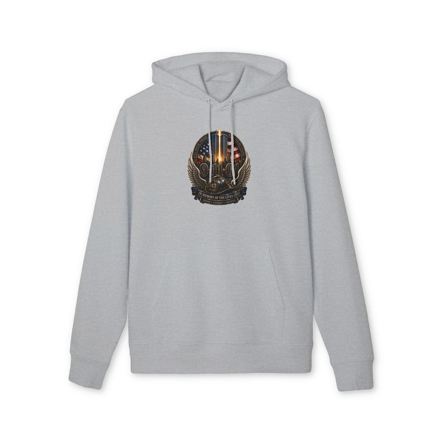 9/11 Memorial Hoodie — Never Forget Tribute Pullover