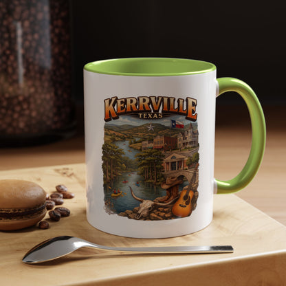 Kerrville Texas Souvenir Coffee Mug — Scenic Riverfront Design (11/15oz)