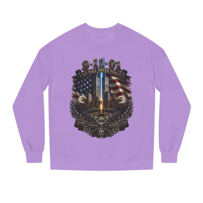 9/11 Memorial Sweatshirt — "We Will Never Forget" Tribute Crewneck