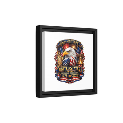 250th Anniversary United States Framed Canvas - Patriotic Eagle 1776–2026