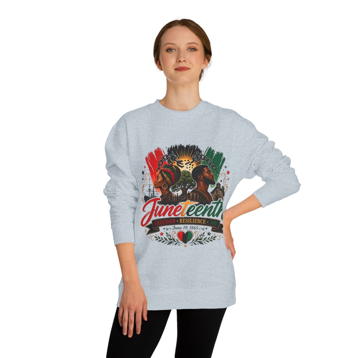 Juneteenth Sweatshirt — Juneteenth Proud Graphic Crewneck